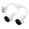 34CM16A German standard European standard male to female power cord one to two sockets Ac plastic wire