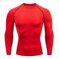 european size tight-fitting long-sleeved men's sports running sports training basketball bottoming t