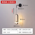 Living room light luxury creative clock wall lamp bedroom bedside background wall lamp technological style decoration charging without wiring