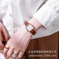 Export New Women Quartz Watch Glow Small Square Numbers Factory In Stock Women Belt Watch Women Watch