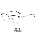 Beesfen New BW7010V Full-Frame Formal Glasses Men Ultra-Light Pure Titanium Prescription Frame Browline Glasses Frame
