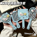 Volume Boosting Cushion Comb Set - Massage & Styling Comb with Mirror