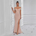 Women's Strapless V-Neck Sexy Classic Evening Gown Banquet