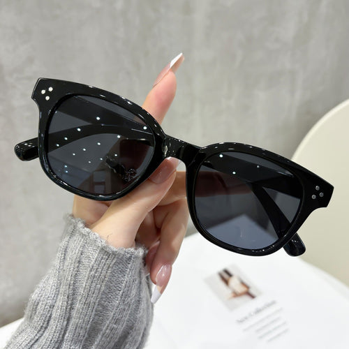 Stud Sunglasses Round Western New UV-Proof Sun-Proof Fashionable Trendy Premium Influencer Pick Sunglasses