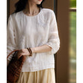 Summer Embroidered Crew Neck Beaded Sequin Heavy Skirt + Top Set