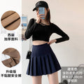 Spring-Summer Korean Plus Size High Waist Loose Elastic Skirt + Pleated Skirt + Short Skirt
