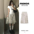 h1416 irregular polka dot cake short skirt for women in summer, thin a-line skirt for small people,