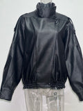 Women's Fall-Winter Retro Casual Lapel Collar Loose Jacket 2026 - Black