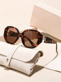 Big Frame Sunglasses Sun-Proof New Import Western Premium Sunglasses Trendy Personality Versatile Trendy Sunglasses