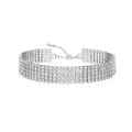 Cross-Border Hit Fashionable Choker Rhinestone Sparkle Glossy Niche Simple Clavicle Chain Full Diamond Elegant Premium Necklace Women