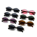 2025 New Import Triangle Sunglasses Western ins Influencer Geometric Polygon Glasses Personality Hip-Hop Sunglasses