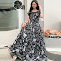 Women's Bohemian Floral Elastic Dress + Skirt + Long Skirt 2026 - 1-1#