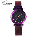 Douyin's same style starry sky female student Korean watch trendy magnet Milan mesh strap watch dropshipping