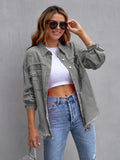 Women's Long Sleeve Mid-Length Long Jacket 2026 | Trendy Jacket - Violet