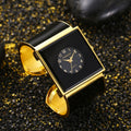 CANSNOW 2025 New Large Dial Width Side Western Punk HIPHOP Bangle Quartz Watch Overseas Supply