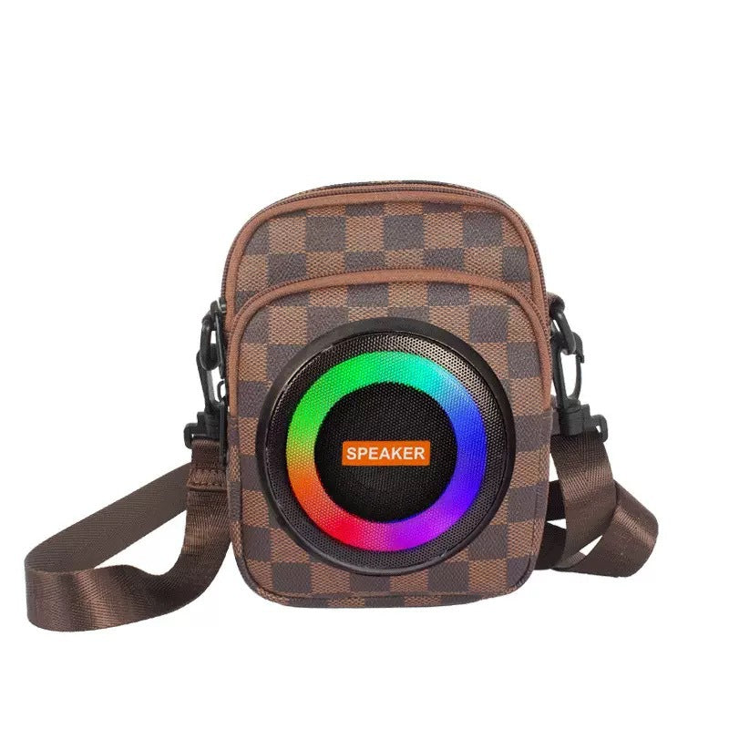 CH-M801 new multifunctional backpack Bluetooth speaker outdoor portable power bank mountain long battery life LED