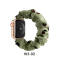 Overseas In Stock Polka Dot Large Scrunchie Watch Band Printed Women Fits apple iwatch Band Apple Hair Tie