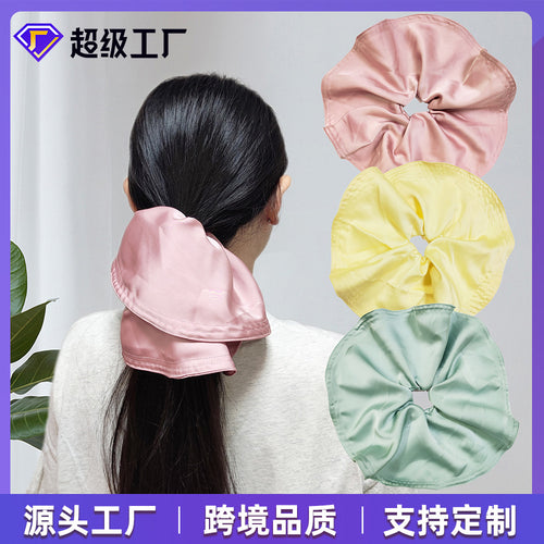 Gem Li Satin Wide Brim Large Cord Hair Tie Women Design Style Hair Tie Hair Accessory Custom 2025 Summer Lazy Style