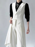 Women's Spring Professional Casual Pleated Fitted Blazer Set 2026 - White