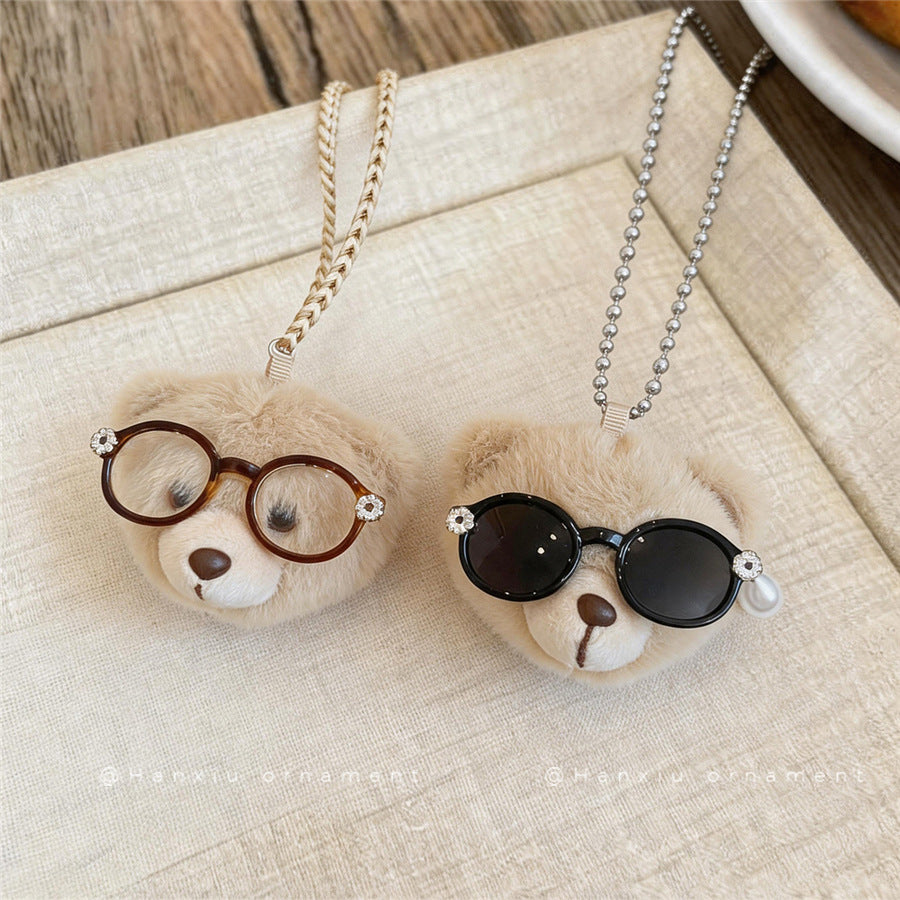 Cute Plush Bear Cord Pendant Necklace - view 4