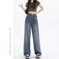 Slimming Relaxed High Waist Pleated Drapey Loose Pants