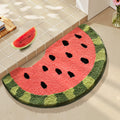 bathroom floor mat non-slip mat fruit creative flocking mat home bathroom door strong absorbent carp