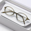 Presbyopia Glasses Anti-Blue Youthful Small Oval Round Artistic Frame Overseas Anti-Blue-Light Reading Glasses