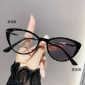 Cat-Eye Prescription Photochromic Glasses Retro Overseas Trendy Bare Face Slender Plano Premium With Rx Prescription Sunglasses