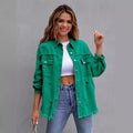 Women's Long Sleeve Mid-Length Long Jacket 2026 | Trendy Jacket - Violet