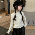 Girls' Polka Dot Scalloped Long Sleeve Tee