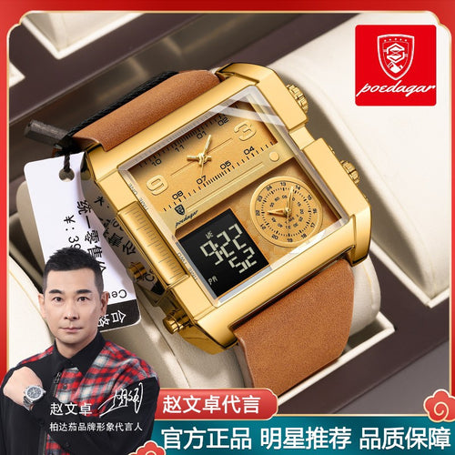 Swiss Brand New Men Digital Watch Pair Display Digital Quartz Watch Live Export Bestseller Drop Ship