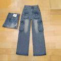 Summer Retro Slimming High Waist Drapey Loose Wide Leg Pants