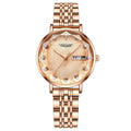 Cypress Reach Eggplant New Waterproof Date Ladies Watch Women Student Steel Band Korean TikTok AliExpress Drop Ship