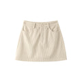 Fall-Winter Fashion Elegant Petite High Waist Skirt + Short Skirt