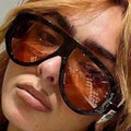 Pilot Big Frame Women Sunglasses Premium Metal Sunshade Glasses Personality Fashionable Driving UV-Proof Sunglasses
