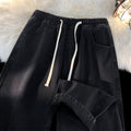 Fall-Winter Petite Lined Elastic Wide Leg Straight Leg Pants