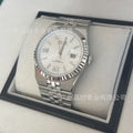 New Overseas Watch Men Rolex Home Datejust Series Lander Type Honeycomb Glow Dial Waterproof Full Steel Quartz Watch