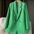 Women's Fall Korean Elegant Waist-Tie Blazer 2026 - Coral