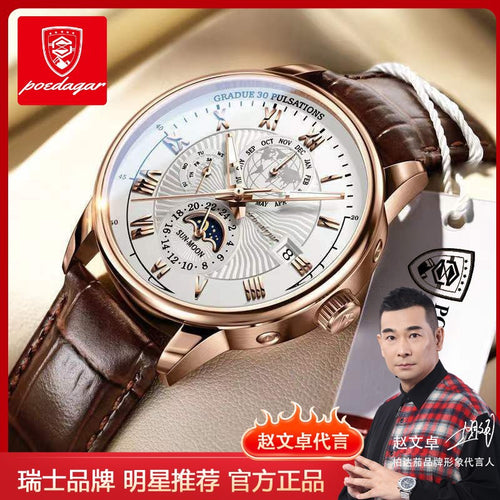 Cypress Reach Eggplant Genuine Waterproof Glow Mens Watch Ultra Thin Quartz Watch AliExpress TikTok Live Bestseller Custom
