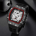 Item Time Mens Watch Drop Ship Western Bestseller Wine Barrel Full Diamond Watch Men Formal Sports Waterproof Watch Men