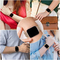 For applewatch Magnetic Beige Lily Steel Band 2E Metal Watch Chain New Smart Capable watch 41 / 45mm