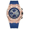 Mens Watch Brand Non Mechanical Export Watch Retro Personality Rhinestone Large Dial Chronograph Time Feature Glow Quartz Watch