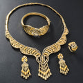 New Western Statement Accessory Fashionable Retro Ethnic Style Wave Necklace Set AliExpress Supply Factory Wholesale