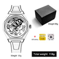 Cross-Border Hit Fashionable Silicone Watch Unisex Simple Two Times Element Comic Style Creative Numbers Waterproof Quartz Watch