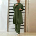 Casual Loose Shirt + Pants 2-Piece Set