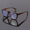Overseas Big Frame Plano Glasses Anti-Blue Fashionable New Western Trendy Street Snap Influencer Style Frame Glasses Women