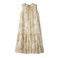 Cool Ramie Printed Sleeveless Loose Camisole Long Dress