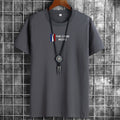 white large size men's short-sleeved t-shirt new half-sleeved clothes trendy body shirts for men and