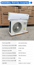 Wall-Mounted Air Conditioner - 9000/12000 BTU 1/1.5HP Cooling