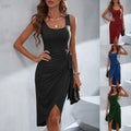 Women's Square Neck Sleeveless Dress